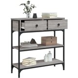  Konzolni stol siva boja hrasta 72 5x25x75 cm konstruirano drvo | shoptok.hr