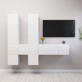  Komplet TV omaric 7-delni bela iverna plošča, (20914253) | Shoptok.si