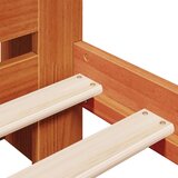  Knjižna postelja brez vzmetnice vošč. rjava 150x200 cm borovina, (21607458) | Shoptok.si