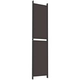 Sobna pregrada s 5 panela smeđa 250x220 cm od tkanine | Eponuda.ba