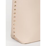 Shelvt Large beige studded shopper bag | ePonuda.com