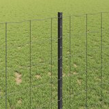 Euro ograda s postom 10 x 1 m Čelik premazan PVC-om Siva Mreža | shoptok.hr