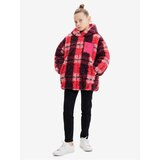 Desigual Pink Girly Winter Checkered Jacket Blake - Girls Cene