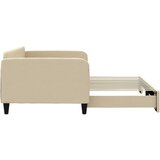  Dnevni krevet na razvlačenje krem 100 x 200 cm od tkanine | shoptok.hr