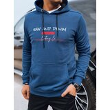DStreet Bluza męska z nadrukiem niebieska Cene
