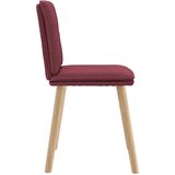  Jedilni stoli 4 kosi vinsko rdeče blago, (21828500) | Shoptok.si