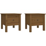  Bočni stolić 2 kom boja meda 40x40x39 cm od masivne borovine | shoptok.hr