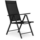  multigarden set od 4 sklopive baštenske stolice sa podesivim naslonom, black | ePonuda.com