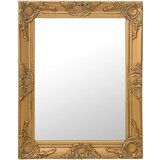 vidaXL Stensko ogledalo v baročnem stilu 50x60 cm zlato, (20802540) | Shoptok.si