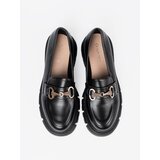 Shelvt Classic black loafers with metal buckle | shoptok.hr