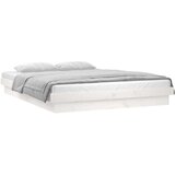  Posteljni okvir bel 150x200 cm trden les, (20903568) | Shoptok.si
