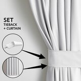 Restilo Bela žametna zavesa za delno zatemnitev 140x270 cm Pleat – | Shoptok.si