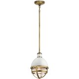 Quintiesse Kichler Tollis Viseča stropna svetilka Globe, naravna medenina in bela, (22098772) | Shoptok.si