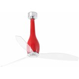 Faro 32002 – plafonski ventilator ETERFAN, crveni/proziran, prečnik 128 cm + daljinsko upravljanje | Eponuda.com