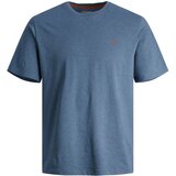 Jack & Jones Majica 'EPAULOS' plavi traper / tamno narančasta Cijene