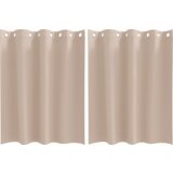vidaXL Zavese z zavesami 2 pcs Taupe 140 x 140 cm Poliester | Shoptok.si