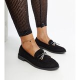 Gemre Black loafers with a decorative bow Endike Cijene