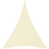 vidaXL Senčno jadro oksford blago trikotno 4x5x5 m krem, (20610971) | Shoptok.si