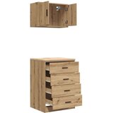 vidaXL Garažni ormarići 2 kom boja hrasta artisan konstruirano drvo | shoptok.hr