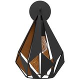 Eglo Carlton 1 zidna lampa E27, 33 cm, crna/bakar, 49992 | shoptok.hr
