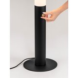 Nova Luce Mat crna željezna LED stojeća svjetiljka s mogućnosti zatamnjivanja sa sjenilom od akrilnog stakla (visina 141 cm) Glaze – | shoptok.hr