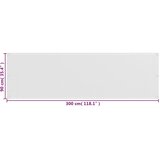 Balkonski zastor bijeli 90 x 300 cm HDPE | shoptok.hr