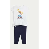 Polo Ralph Lauren Komplet majica in legice 310942863001 Mornarsko modra Regular Fit