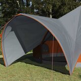 Teepee šator za 9 osoba Siva i narančasta 502 x 502 x 297 cm | shoptok.hr