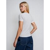 Sinsay Rebrasta basic majica s kontrastnim obrubom i mješavinom viskoze | shoptok.hr