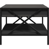 Stolić za kavu s beskonačnim LED svjetlima crni 70x50x38 cm | shoptok.hr