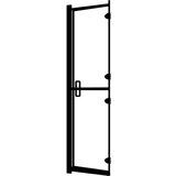  Sklopiva pregrada za tuš ESG 80 x 140 cm crna | shoptok.hr