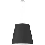 Nice Lamps Črna viseča svetilka s steklenim senčnikom ø 50 cm Tresco - Nice Lamps