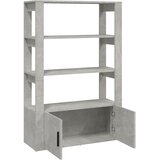  Komoda siva boja betona 80x30x119,5 cm od konstruiranog drva | Eponuda.com