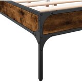  Okvir kreveta boja hrasta 120x200 cm konstruirano drvo i metal | shoptok.hr
