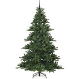 vidaXL Umjetno božićno drvce s nogom s 300 LED dioda Zelena 210 cm PVC | shoptok.hr