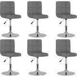  Okretne blagovaonske stolice od tkanine 6 kom svjetlosive | shoptok.hr