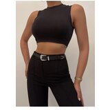 Dewberry 64824 Womens Trouser Belt-BLACK-SILVER | Shoptok.si