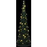  Prigodno umjetno božićno drvce s LED svjetlima zeleno 150 cm | shoptok.hr