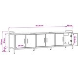  TV ormar 146 x 33 x 50 cm Siva Sonoma Konstruirano drvo | shoptok.hr