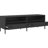 TV ormarić crni 135x39x43,5 cm hladno valjani čelik | shoptok.hr
