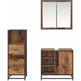 vidaXL set namještaja za kupaonicu 3 pcs staro drvo 65 x 33 x 60 cm | shoptok.hr