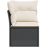  Kutna vrtna sofa s jastucima crna od poliratana | shoptok.hr