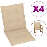 vidaXL Blazine za vrtne stole 4 kosi bež 100x50x3 cm Cene