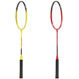  Nrz264 aluminijski / badminton set 4 rakete + 3 perja za loptice + mreža 600x60cm + navlaka nils | shoptok.hr