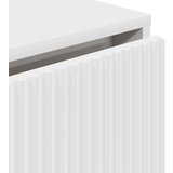 vidaXL Strani šal s predalom Bela 79.5 x 33 x 82 cm Konstruiran les | Shoptok.si