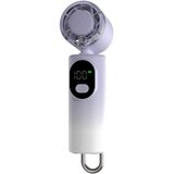 INF Visokohitrostni prenosni ventilator z LED zaslonom in 100-stopenjsko Purple+white, (5000286618) | Shoptok.si