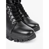 Sergio Leone Black ankle boots with chunky sole and zipper | Shoptok.si