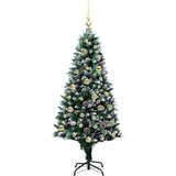 vidaXL Umestno božično drevo Zelena 150 cm PVC, jeklo in plastika | Shoptok.si