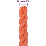  Radno uže narančasti 16 mm 50 m od polipropilena | shoptok.hr