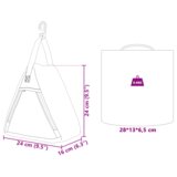 vidaXL torba za pohranu siva, plava, crvena 24 x 16 x 24 cm oxford | shoptok.hr